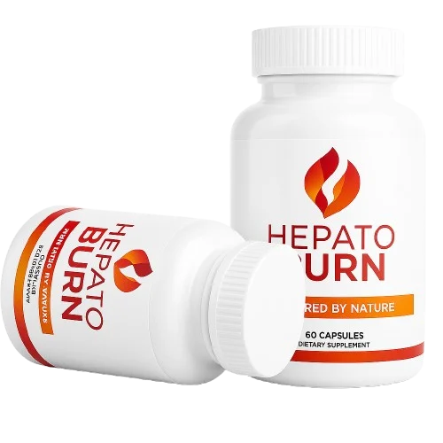 HepatoBurn bottle showing how it supports liver health and activates fat-burning naturally