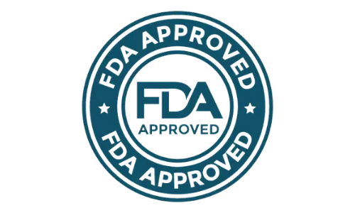 FDA approved badge for HepatoBurn weight loss and liver detox supplement