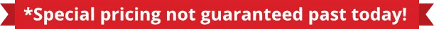 Special pricing not guaranteed past today banner for HepatoBurn limited-time offer